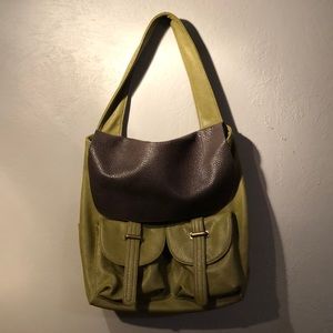 Joy Susan Olive Green Purse Satchel